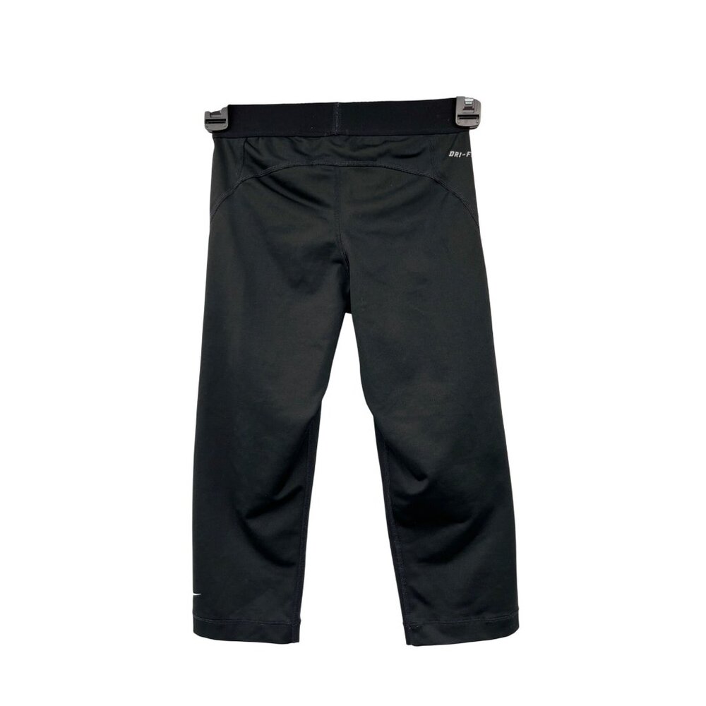 Nike Pro Capri Training Leggings Womens XS Black Dri-Fit Workout Pants Used - Picture 2 of 12